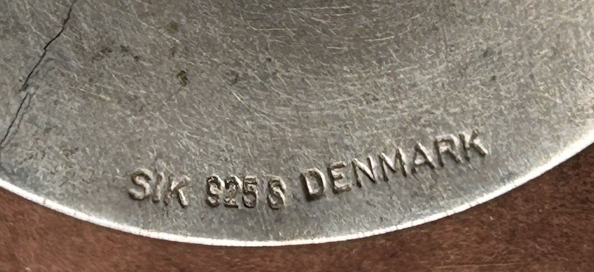 moderne Silber-925- Brosche, "SIK" Denmark, 5x4,2 cm, 14,5 gr. - Image 3 of 4