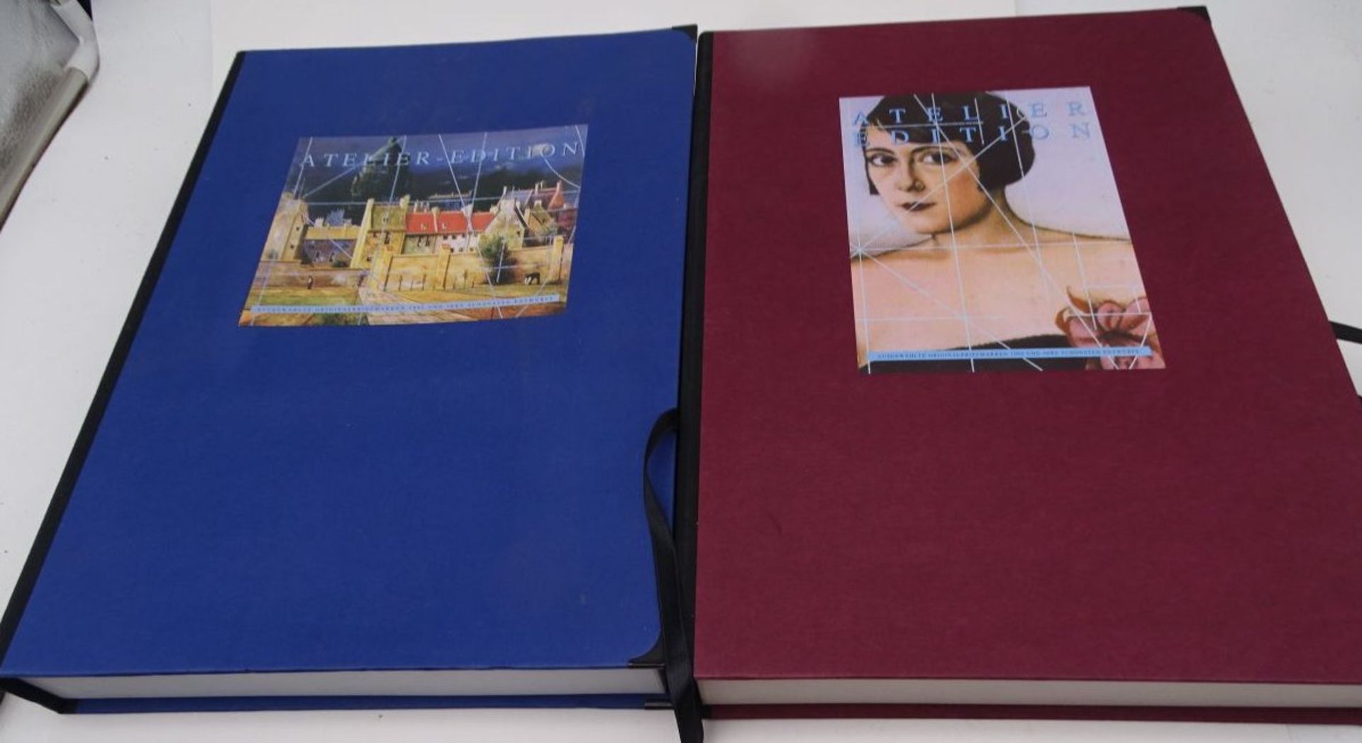 2 Grossbände Briefmarken Bund Atelier-Edition, 1995 und 1994,komplett. limitierte Auflagen