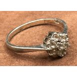 Silberring-925-, klare Steine, RG 58, 1,9 gr