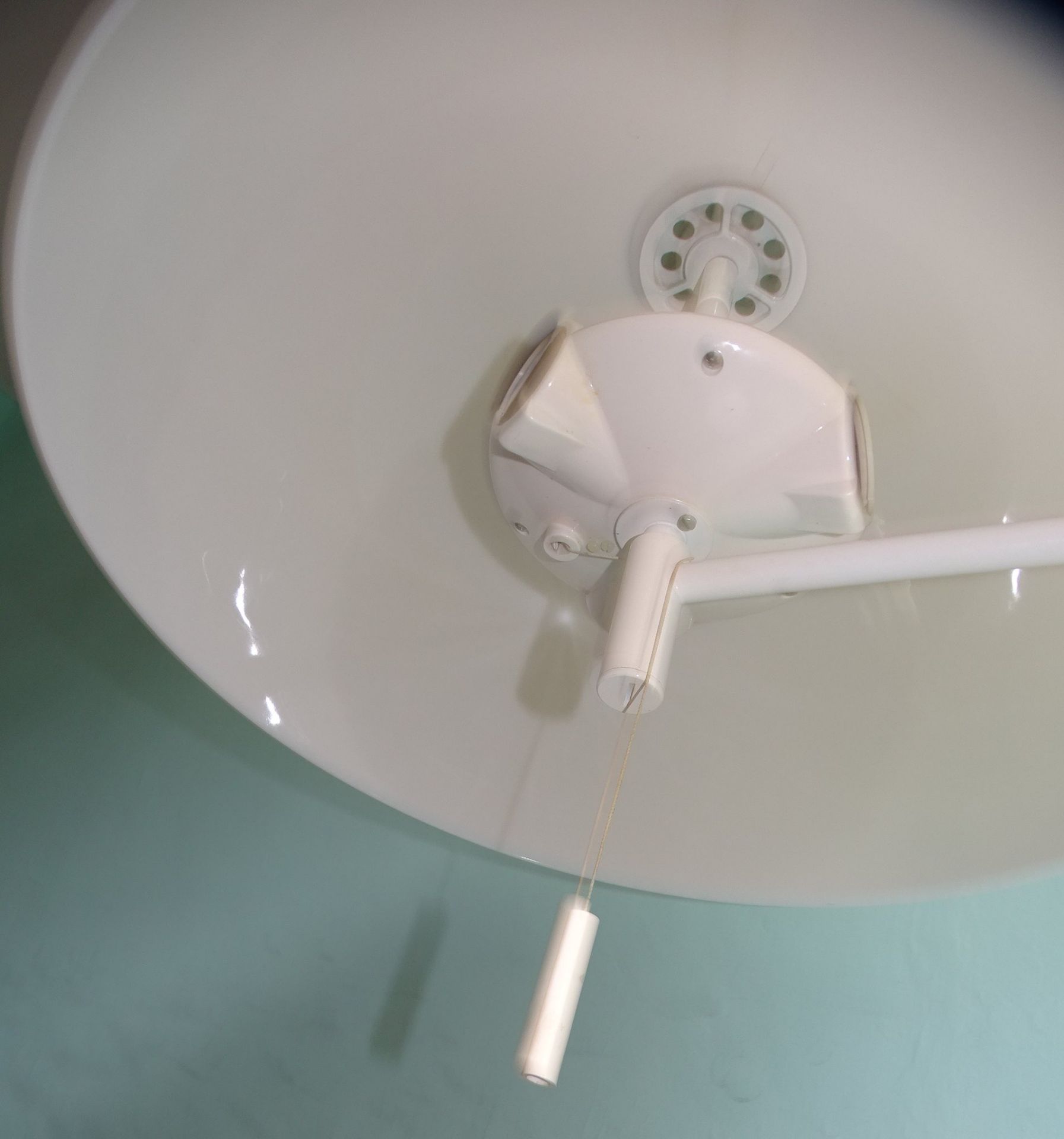 Designer Pilz Lampe, Swisslamp, schwenkbar, Kunststoffca. 150 cmschirm, H- - Bild 3 aus 4
