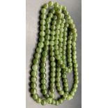 lange Jade Halskette, endlos 50 (100) cm