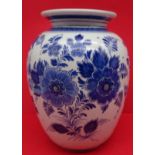 gr. Vase "RAAM" Delft  blau, H- 24 cm, D-16 cm