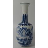 kl. China-Vase, Blaumalerei, H-20 cm