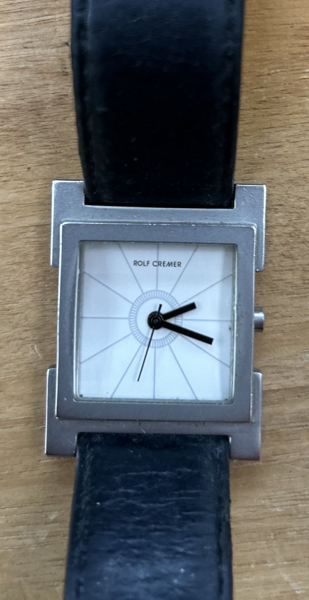 Unisex Uhr "Rolf Cremer" Quartz mit Lederband, gut erhalten, nicht geprüft - Bild 3 aus 3