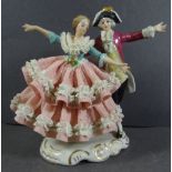 Tanzendes Paar, Küps-Wilhelm Rittirsch, gut erhalten, H-13 cm