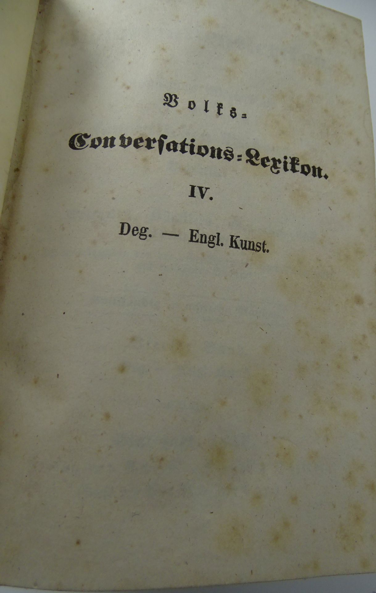 5 Bände Conservations-Lexicon,  1844, Lederrücken tw. beschädigt, 13,5x9 cm - Bild 7 aus 9