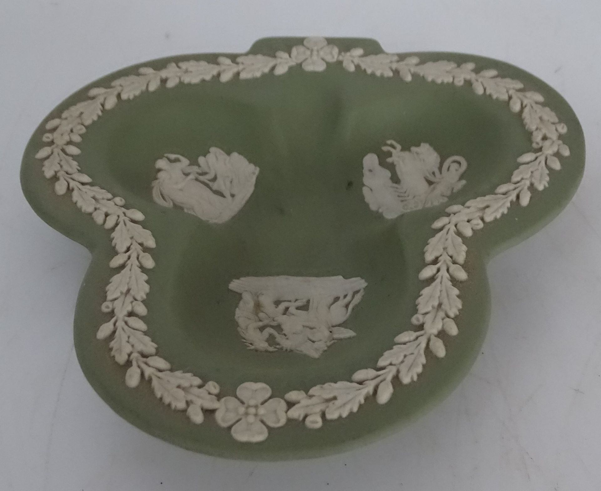 kl. Dreieckschale "Wedgwood", 11,5x11,5 cm - Bild 2 aus 5