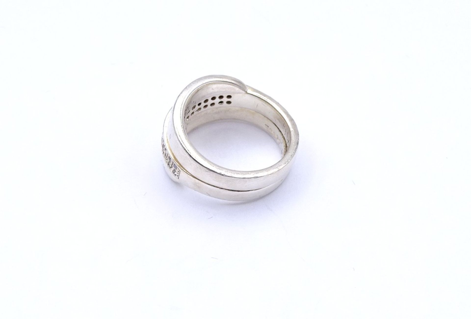 "Esprit" Ring, Silber 925/000 mit klaren Steinen, 11,6g., RG 56 - Image 3 of 3