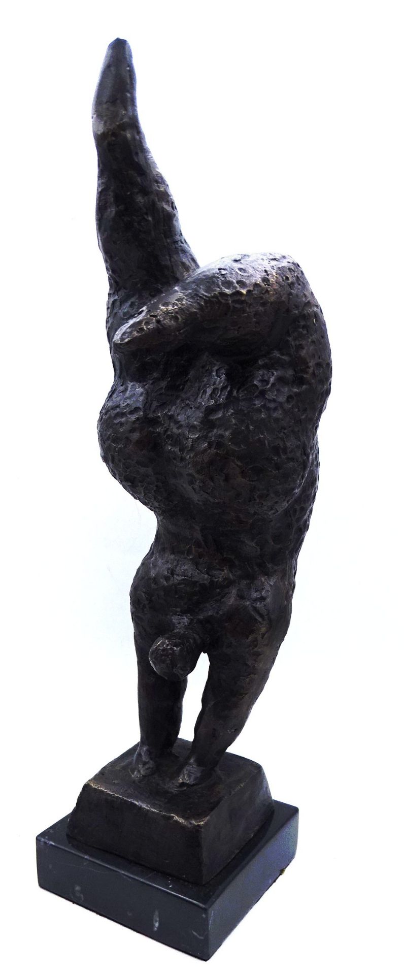 Bronze  "Turnerin Handstand" auf Steinsockel, H-31cm - Bild 4 aus 7