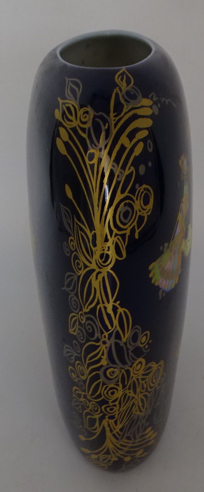 gr. Rosenthal-Vase von B. Winblad, signiert, H-21 cm, B-21 cm - Bild 3 aus 4