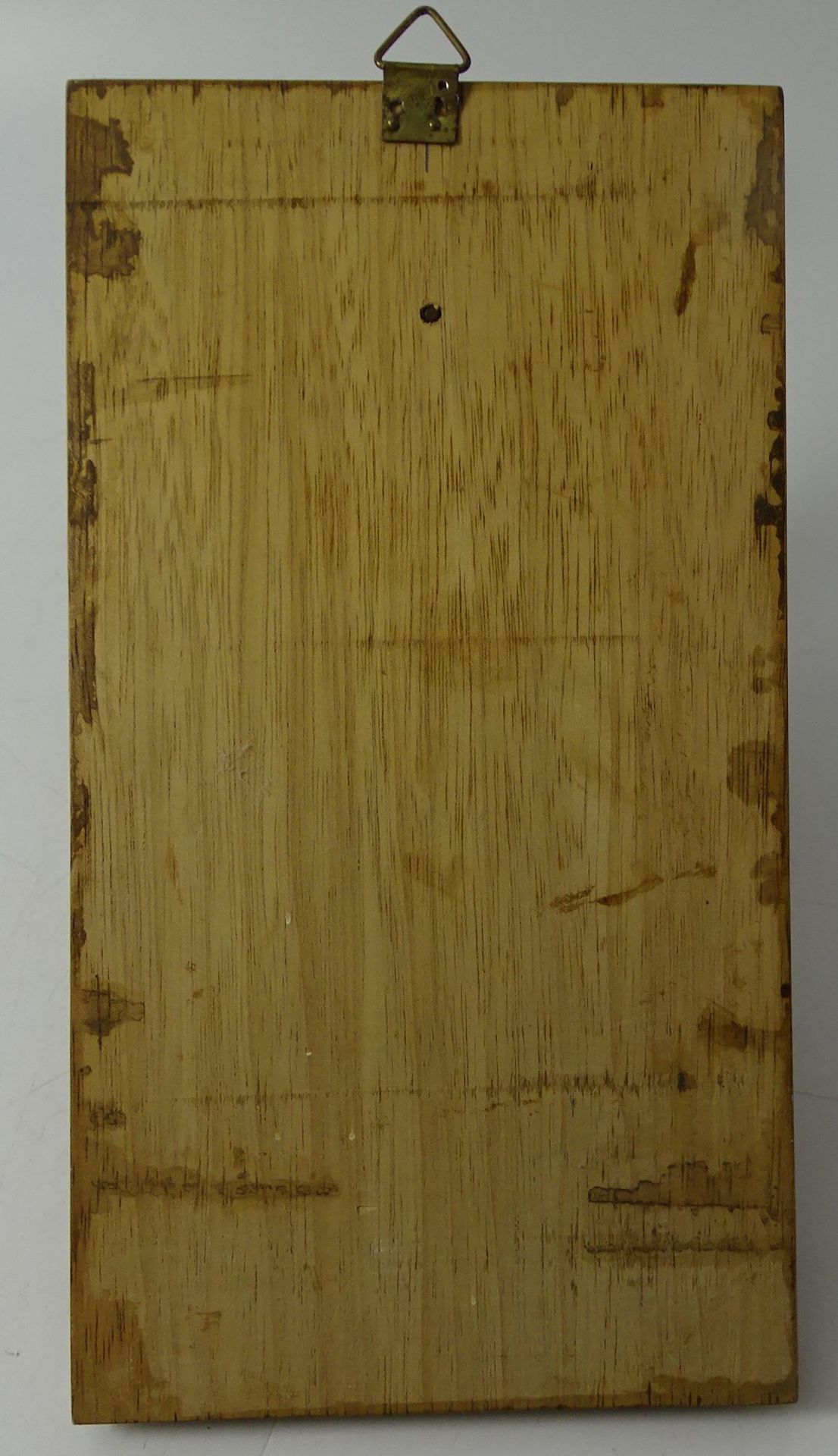kl. Schiffsglocke auf Holzbrett mit Tau, Messing, 23x12 cm - Bild 4 aus 4