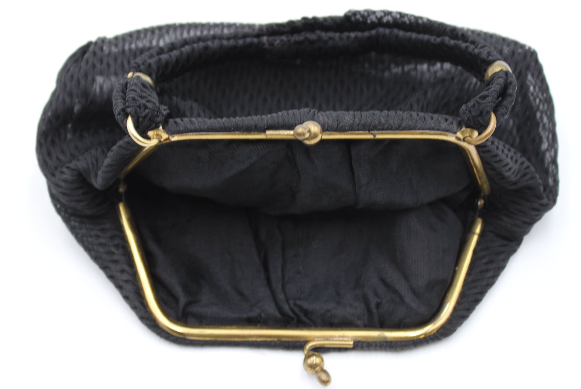 Damen-Handtasche, Stoff, älter, 16,5 x 20cm. - Image 2 of 2