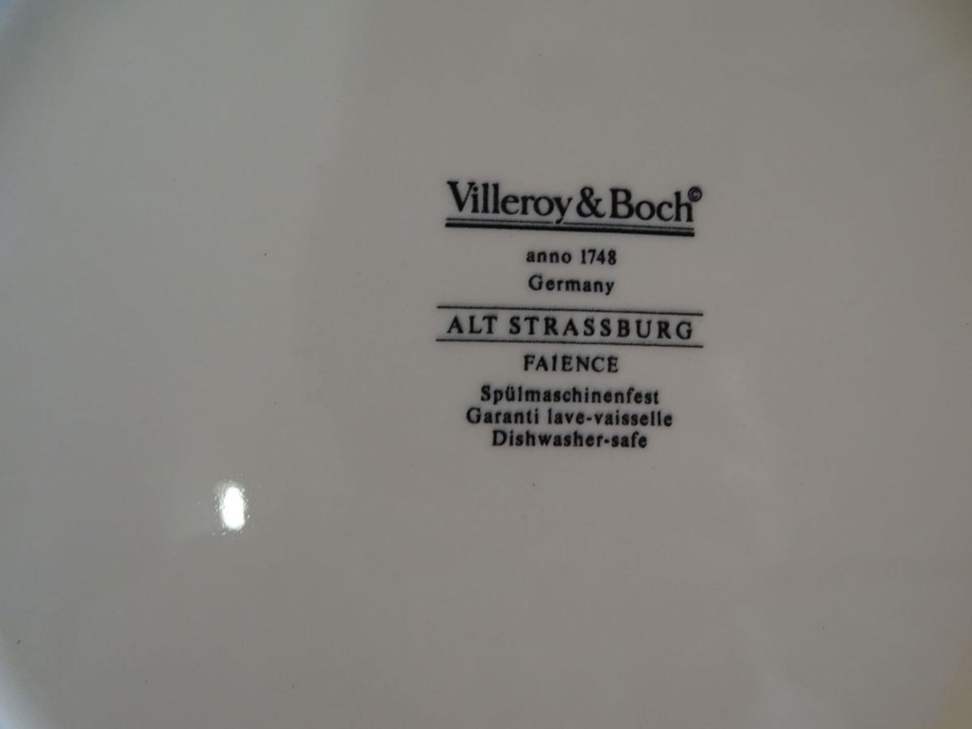 Frühstücksservice " Villeroy&Boch" Dekor Alt Straßburg, 48 Teile - Bild 7 aus 12