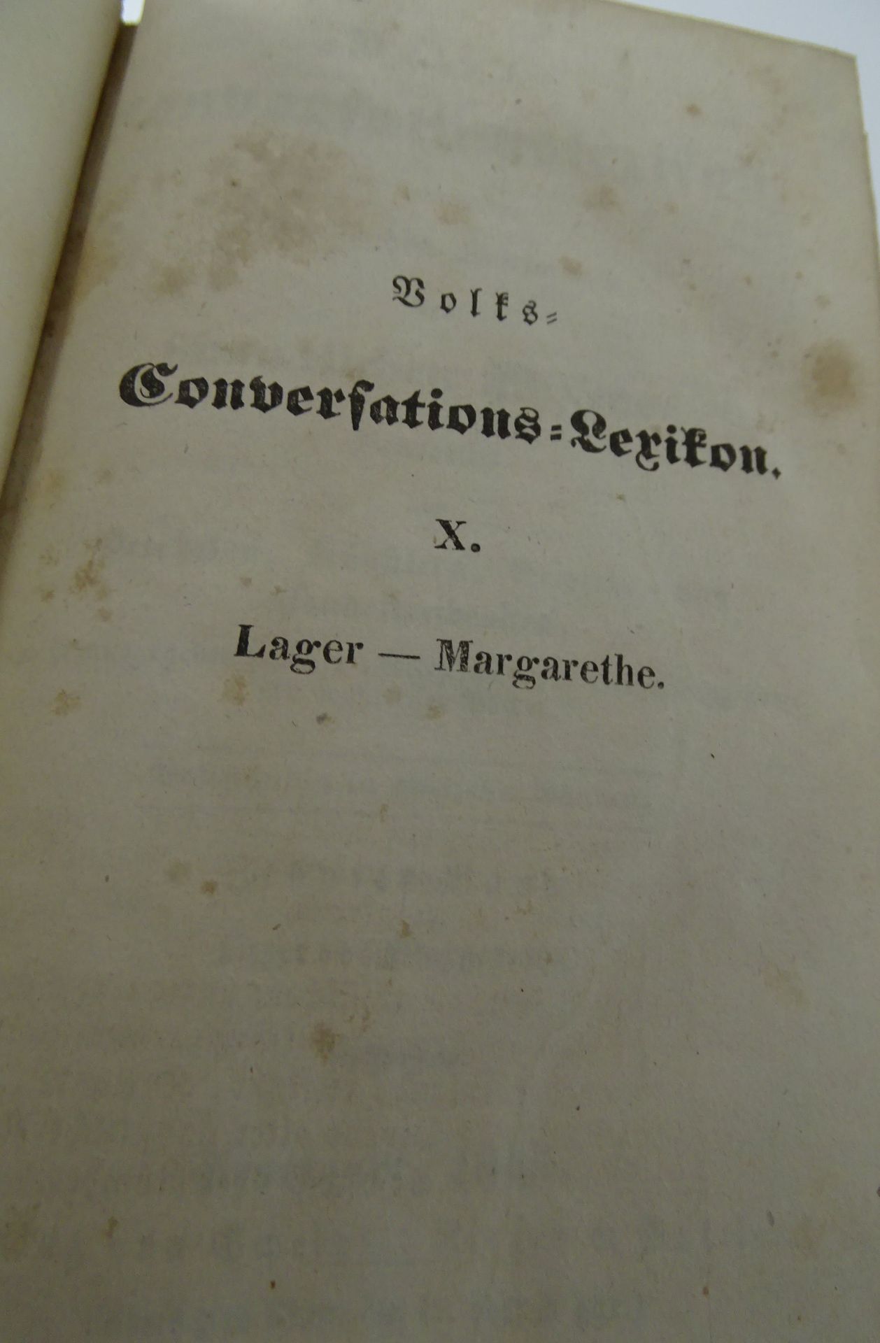 5 Bände Conservations-Lexicon,  1844, Lederrücken tw. beschädigt, 13,5x9 cm - Bild 9 aus 9