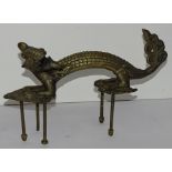 Bronze Drachen als Tor/Tür/Truhen Griff? China, älter? L-26 cm, T-16 cm