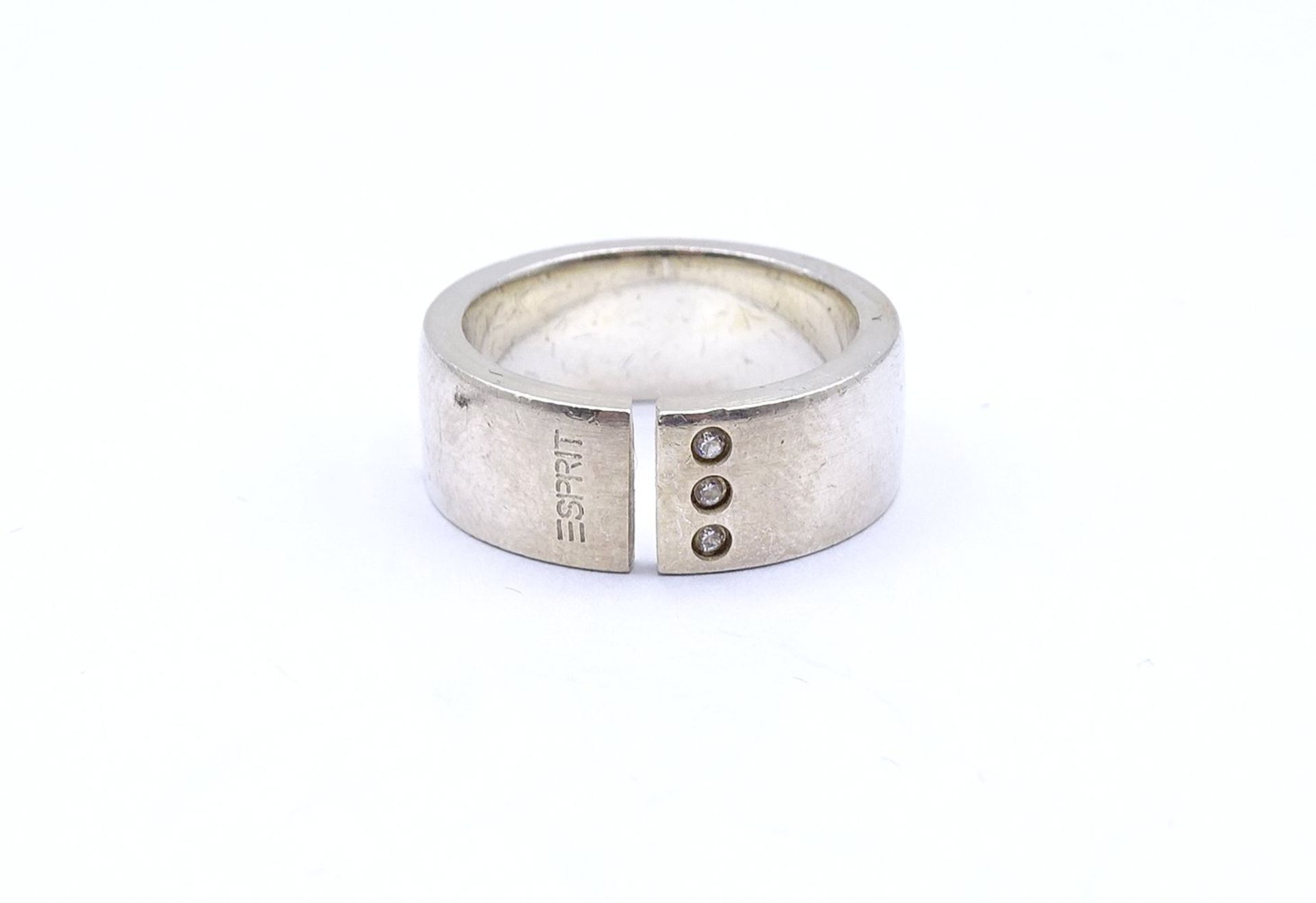 "Esprit" Ring mit klaren Steinen, Silber 925/000, 10,9g., RG 56
