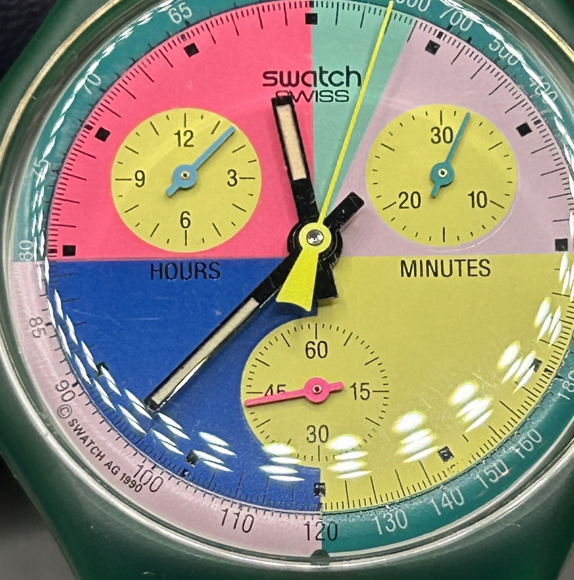 Quartz Armbanduhr "Swatch" 1990, Werk nicht geprüft - Bild 2 aus 3