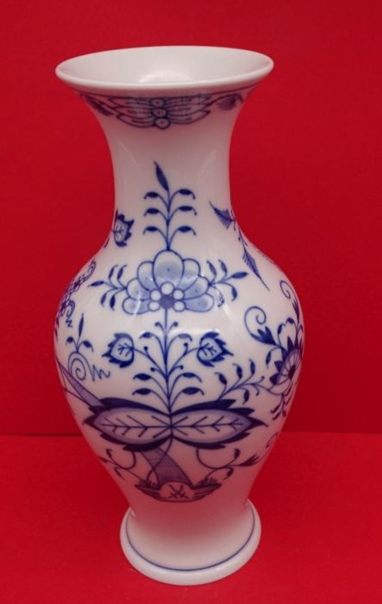 Vase "Meissen" Zwiebelmuster, H-24 cm, 1.Wahl