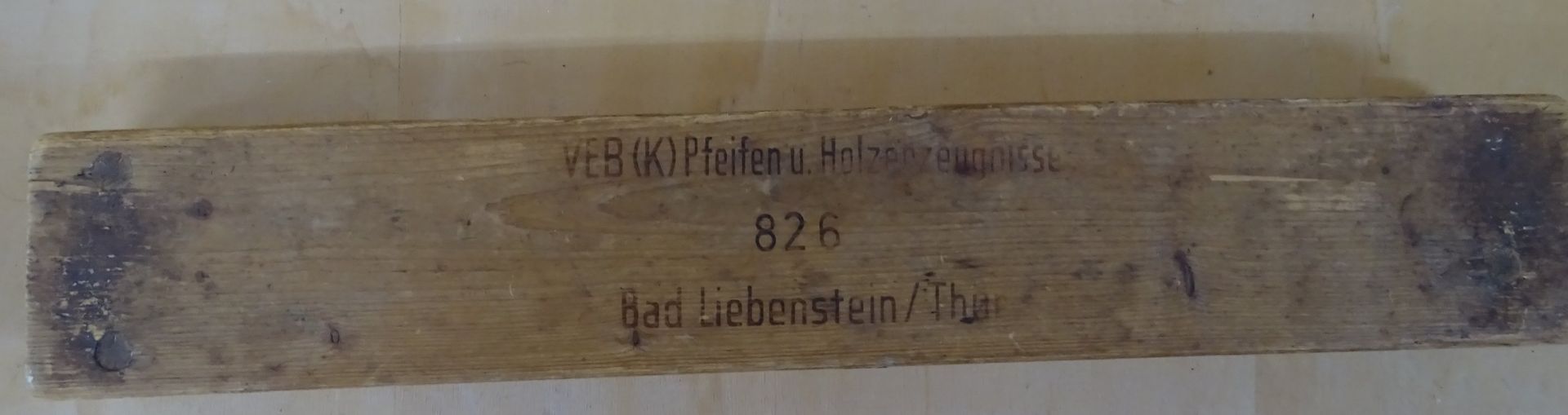 gr. Zigarrenbrett, 2 teilig, 55x9 cm, VEB Bad Liebenstein, Thüringen - Bild 3 aus 7