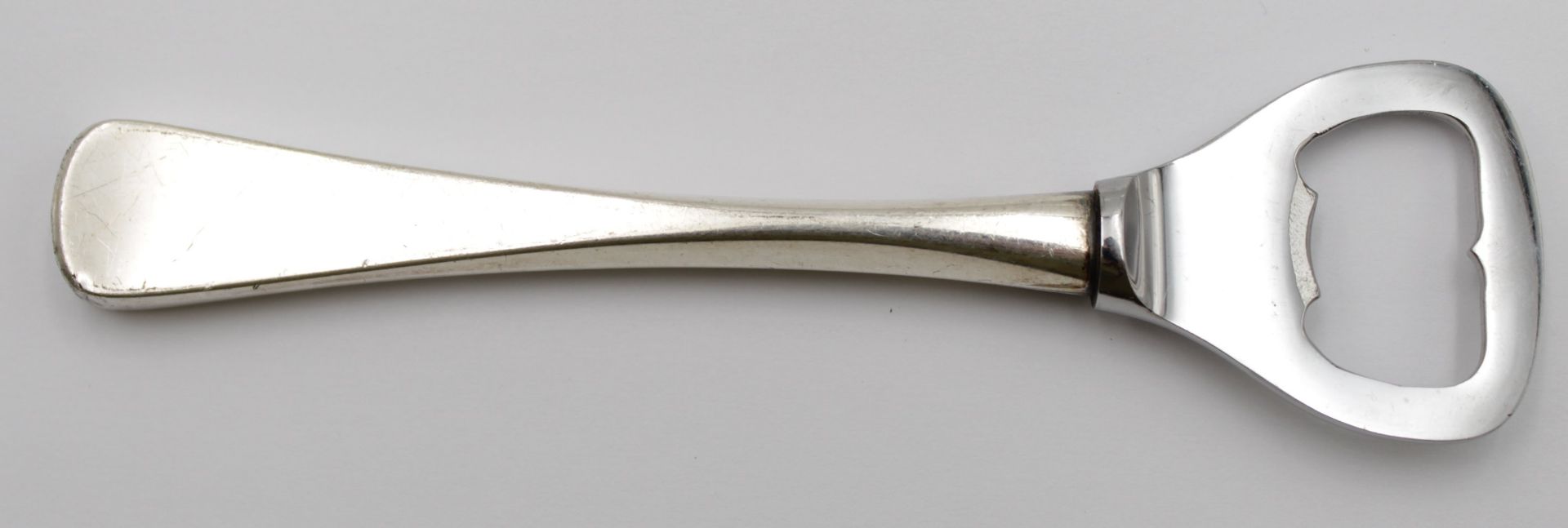 Flaschenöffner, 830er Silbergriff, Dänemark, L-14cm.