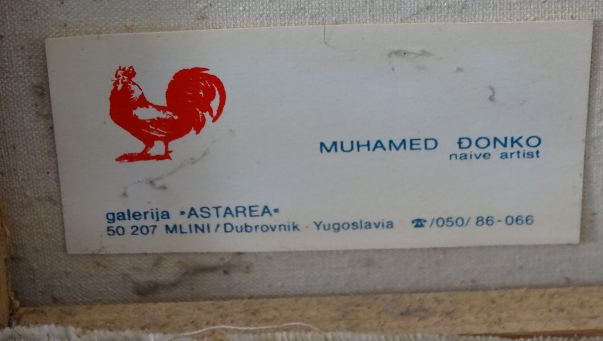 Muhamed Donko "Feldfrüchte" Öl/Leinen, gerahmt,  RG 73x64 cm - Bild 5 aus 5