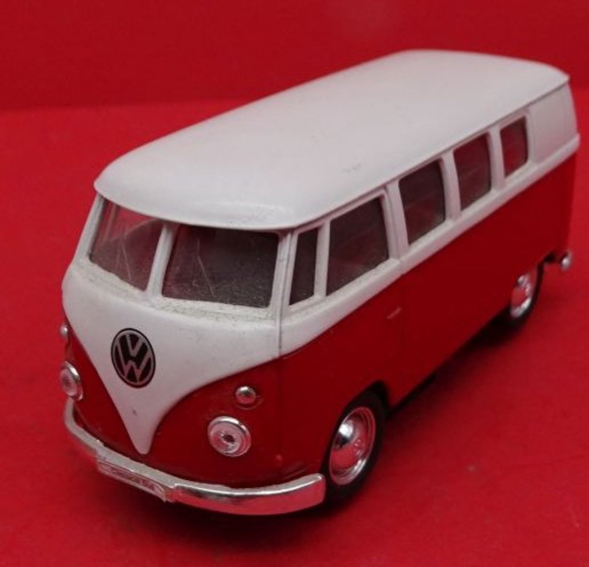 3x VW Busse, Metall, 2x Welly, 1x mit Keksen! L-23-17,5-11 cm - Image 9 of 11