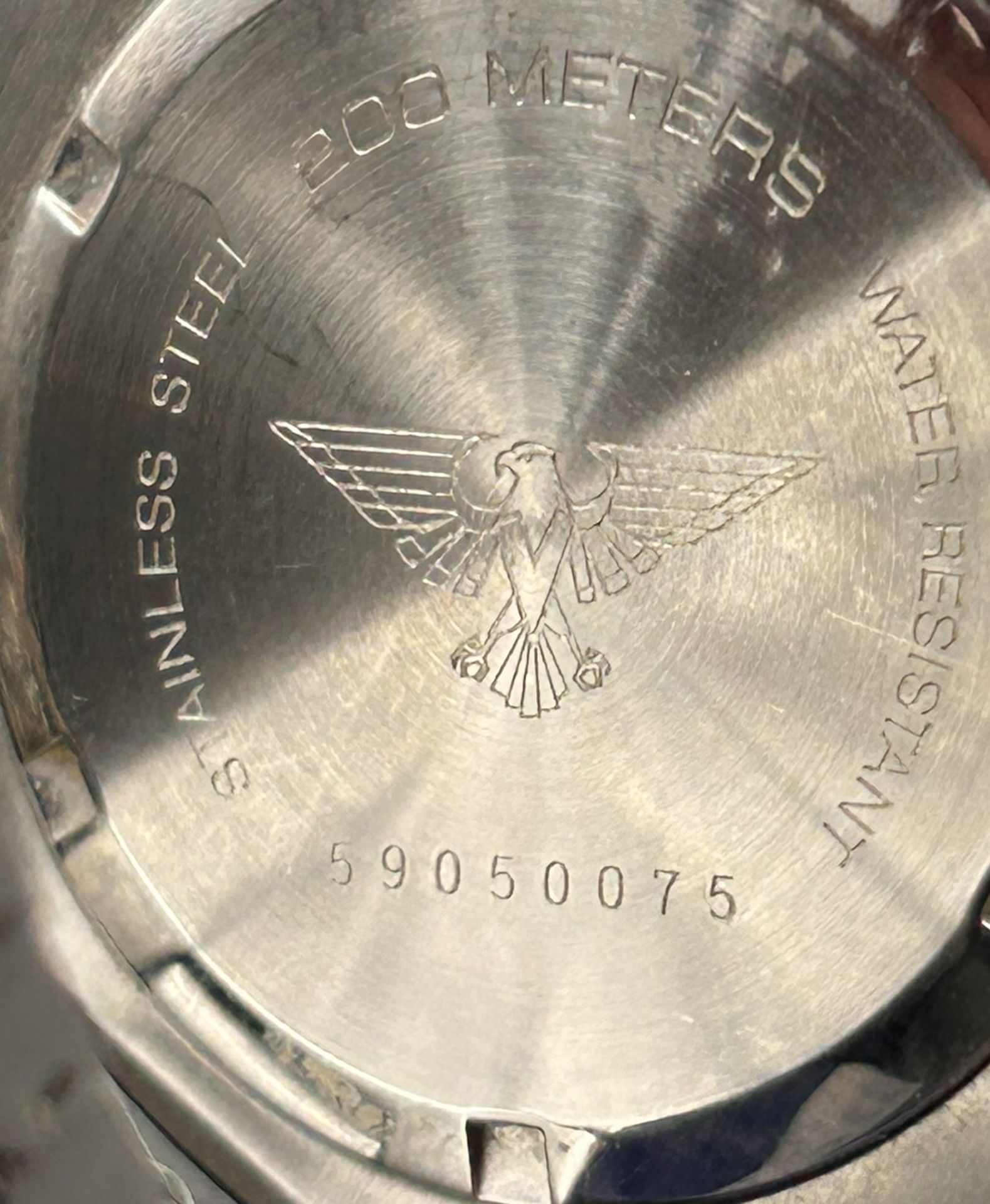 Army watch chrono, 200 m, Stahlband, Nr. 59050075, nicht überprüft - Image 4 of 4