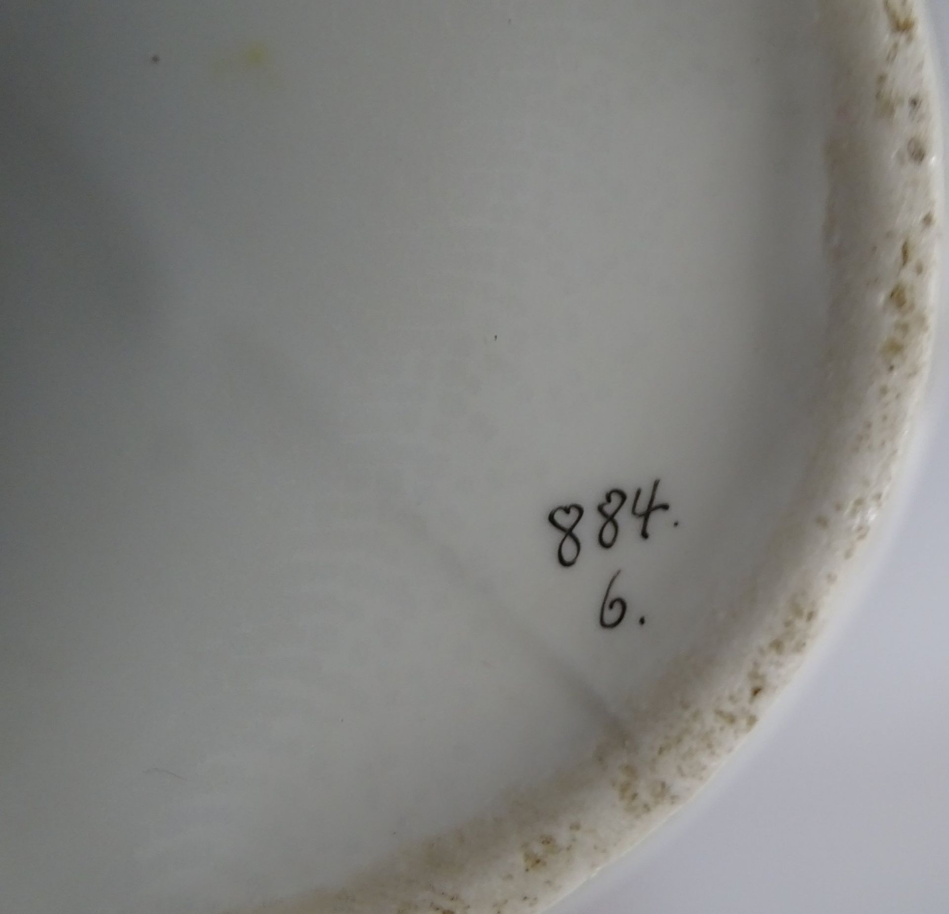 Biedermeier-Kaffee-Teekanne und Milchkännchen, Blumenbemalung, gut erhalten, H-max 26 cm - Image 4 of 5