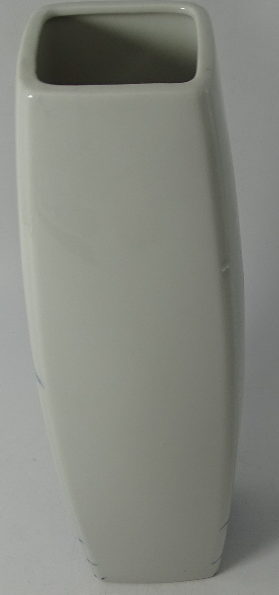 hohe schlanke China Vase mit Blaumalerei, gemarkt, H-29 cm - Bild 5 aus 6