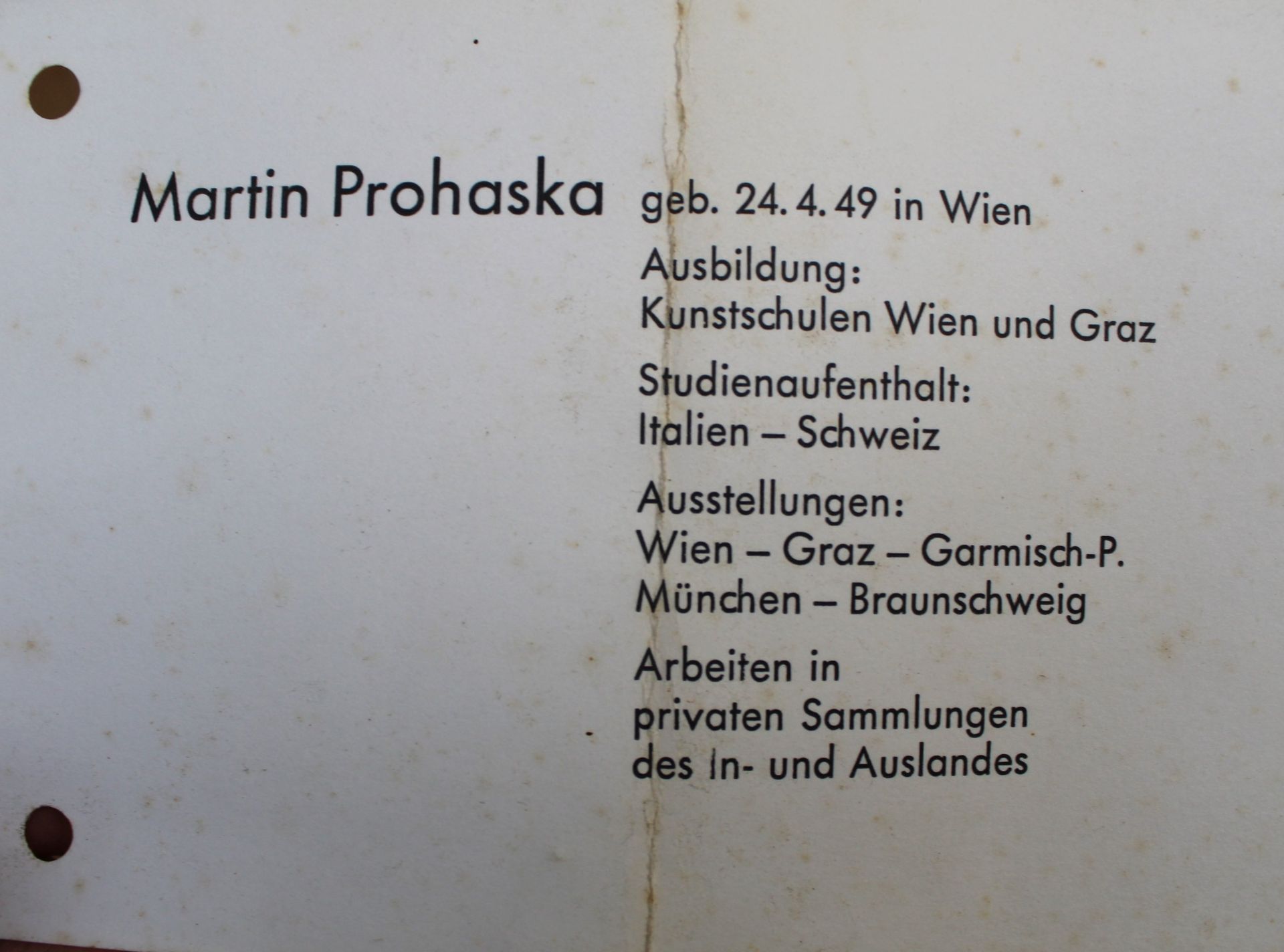 Martin PROHASKA (1949)  "einsames Bauernhaus", Öl/Leinen, gerahmt, RG 65x55 cm - Bild 4 aus 4