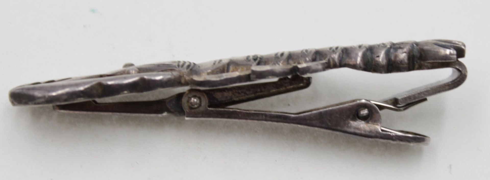 Kravattenklammer o.ä., Hummerform, 925er Silber, 12,9gr. , L-5,8cm. - Bild 2 aus 4