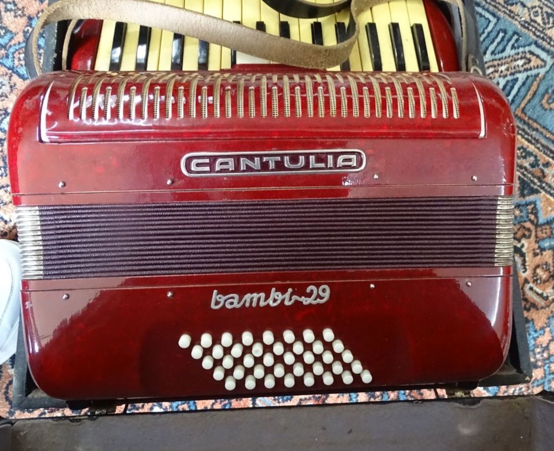 Akkordeon "Cantulia" Bambi-29 in Koffer, guter Zustand, spielbereit - Bild 2 aus 4