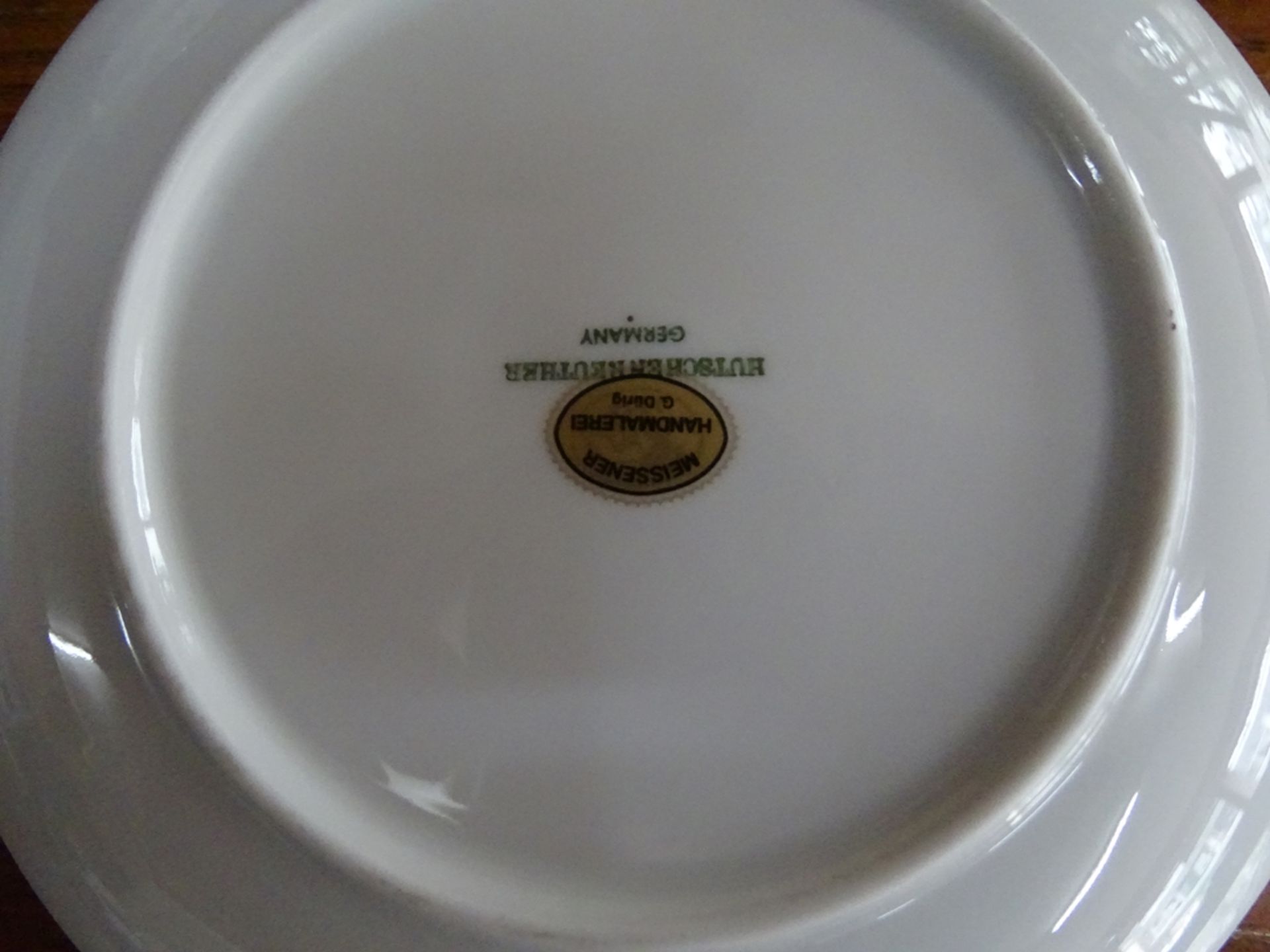 32 tg. Kaffee-Teeservice, Meissener Handmalerei von G. Dürig, auf Hutschenreuther Weissporzellan,Fo - Bild 8 aus 9