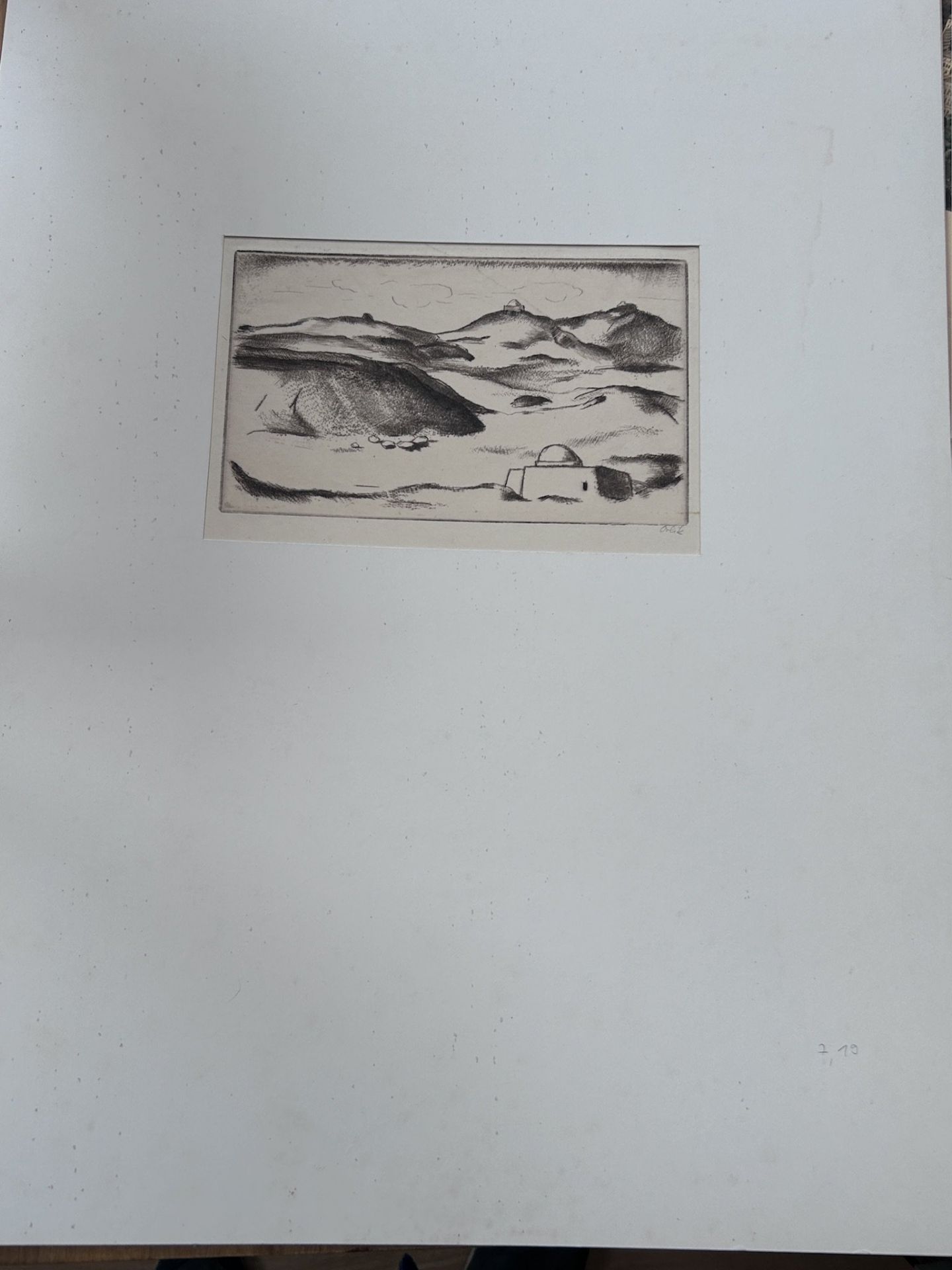 Emil ORLIK (1870-1932) , Blatt aus der Serie "Reise nach Ägypten" Aquatinta Radierung, signiert, MG - Image 2 of 3