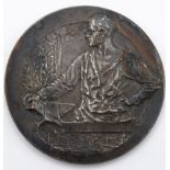 Medaille, Handels-u. Gewerbekammer Reichenberg, Bronze, D-6cm.