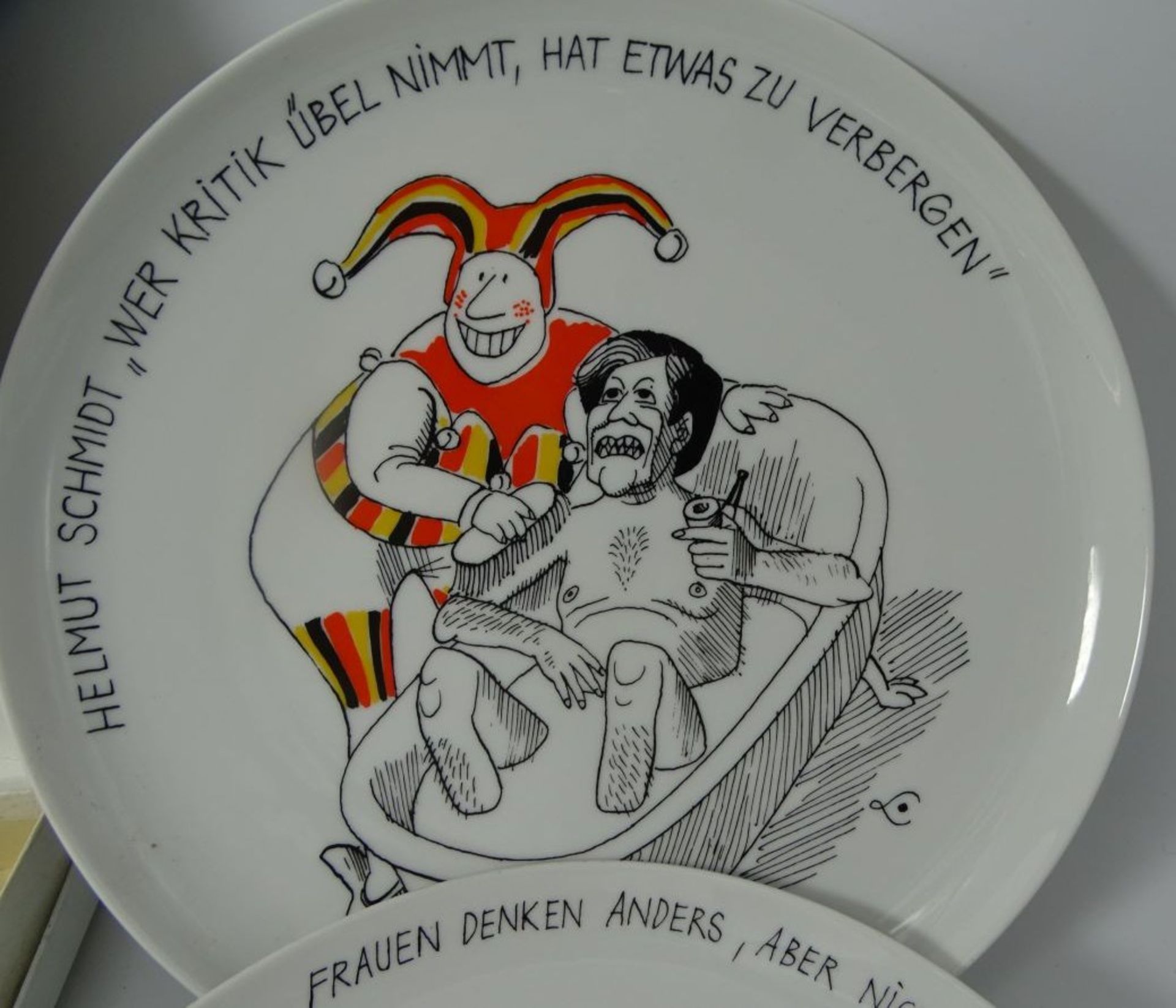 7x div. Satire Teller "Rosenthal" D-25,5 cm, 1x mit OVP - Bild 7 aus 8