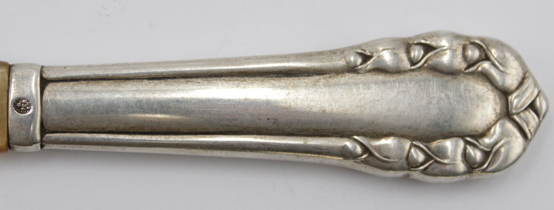 Heber, Silbergriff, Dänemark 1927, Bakelitlaffe, L-20,5cm. - Bild 2 aus 4