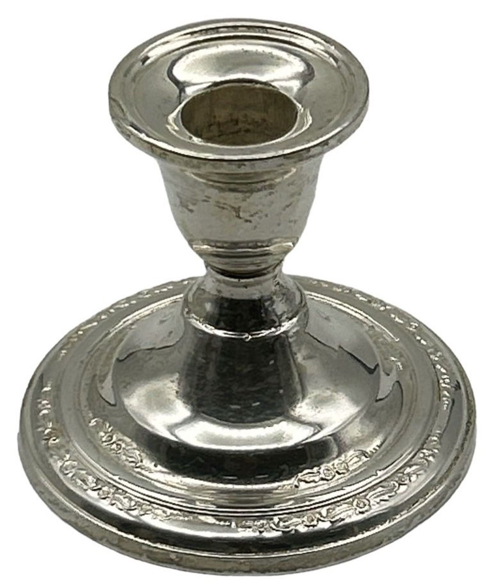 Kerzenständer, Silber-925-, gefüllt, H-9 cm, 270 gr.
