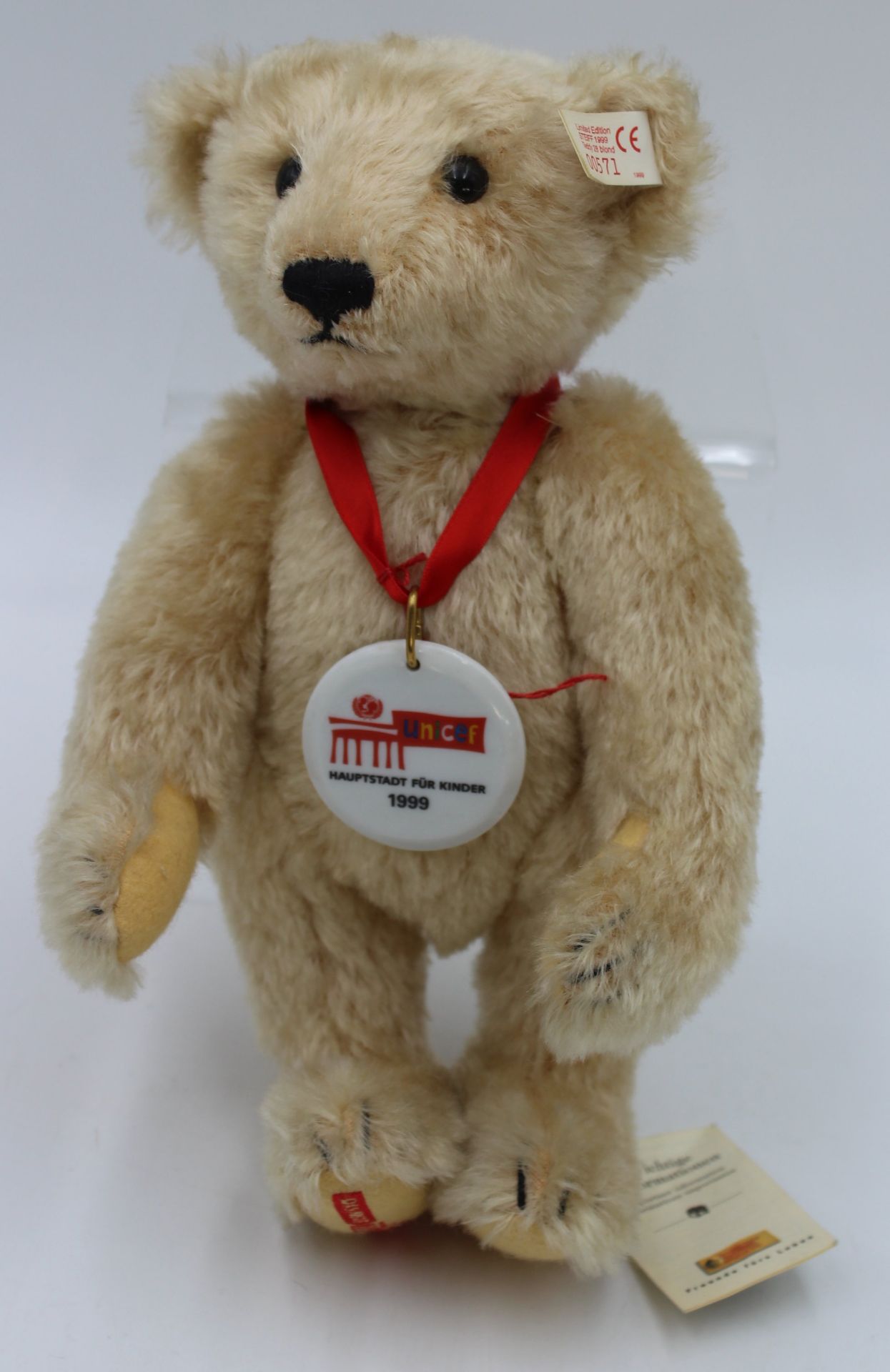 Steiff-Teddy, UNICEF 99, kompl., Nr. 996344