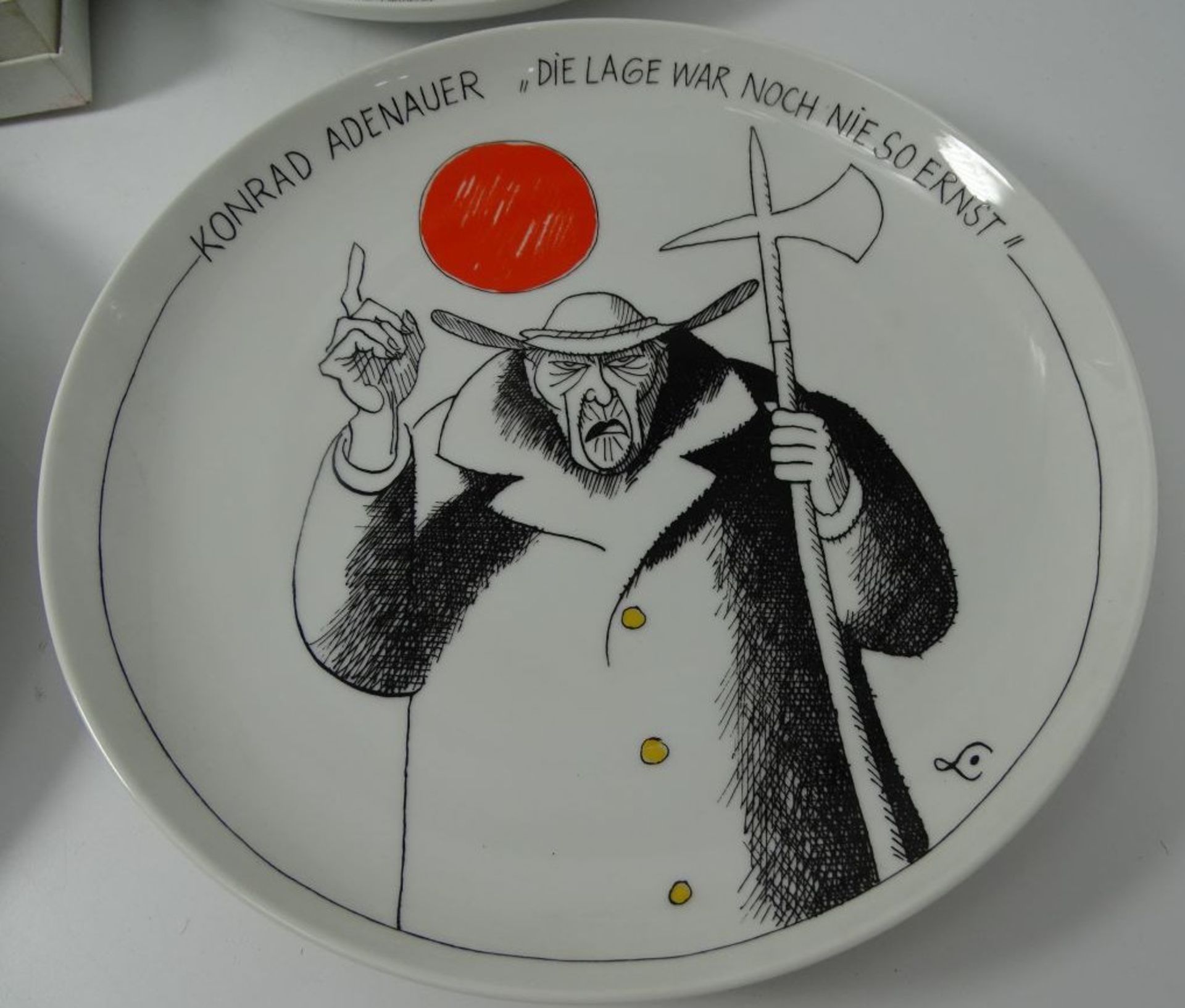 7x div. Satire Teller "Rosenthal" D-25,5 cm, 1x mit OVP