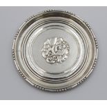 Untersetzter, Georg Jensen, Nr. 41, 925er Silber, 31gr., D-8,2cm.