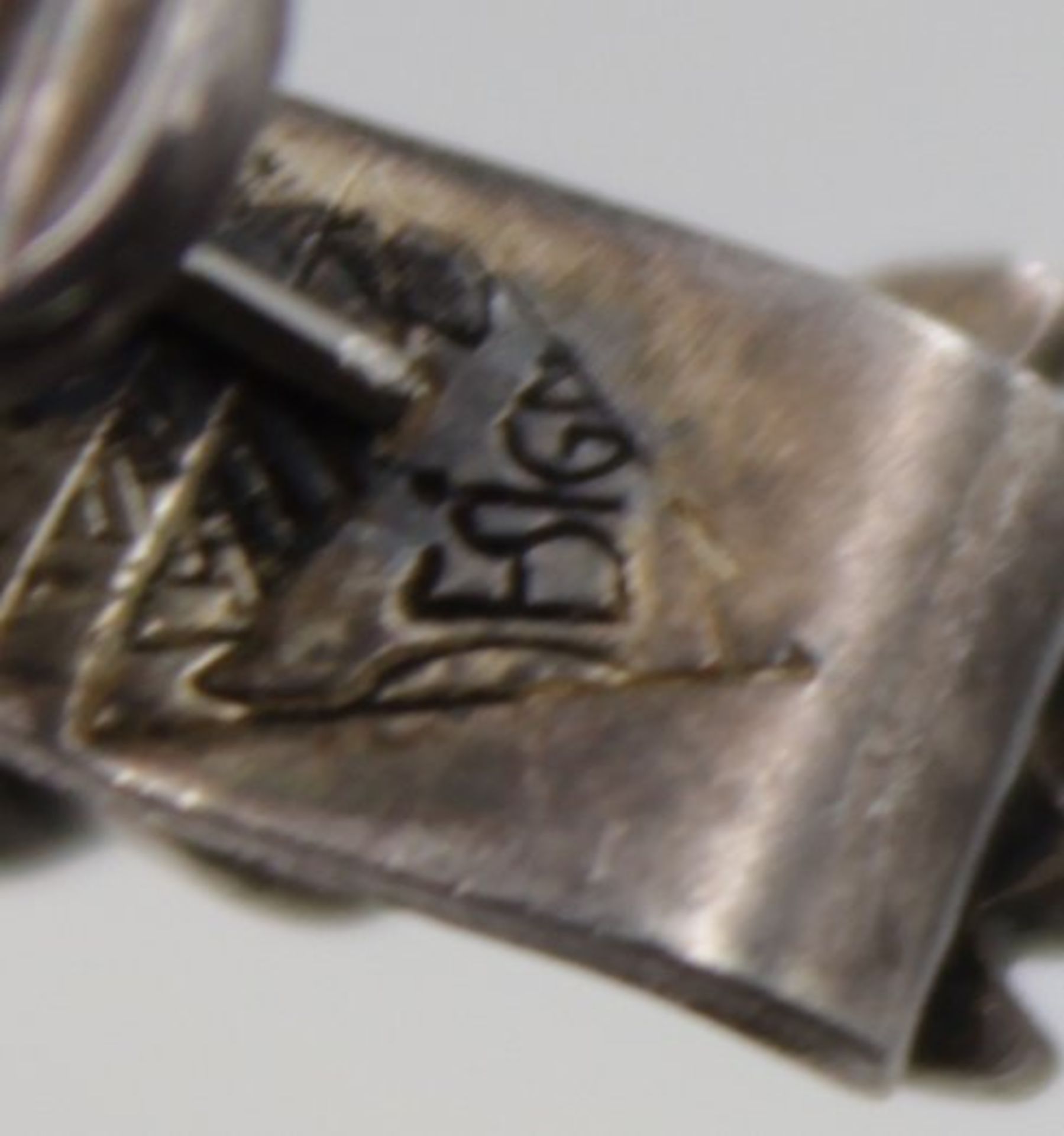 Kravattenklammer o.ä., Hummerform, 925er Silber, 12,9gr. , L-5,8cm. - Bild 4 aus 4
