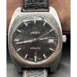 HAU "Lanco" Automatic  3103, Werk läuft, Glas zerkratzt