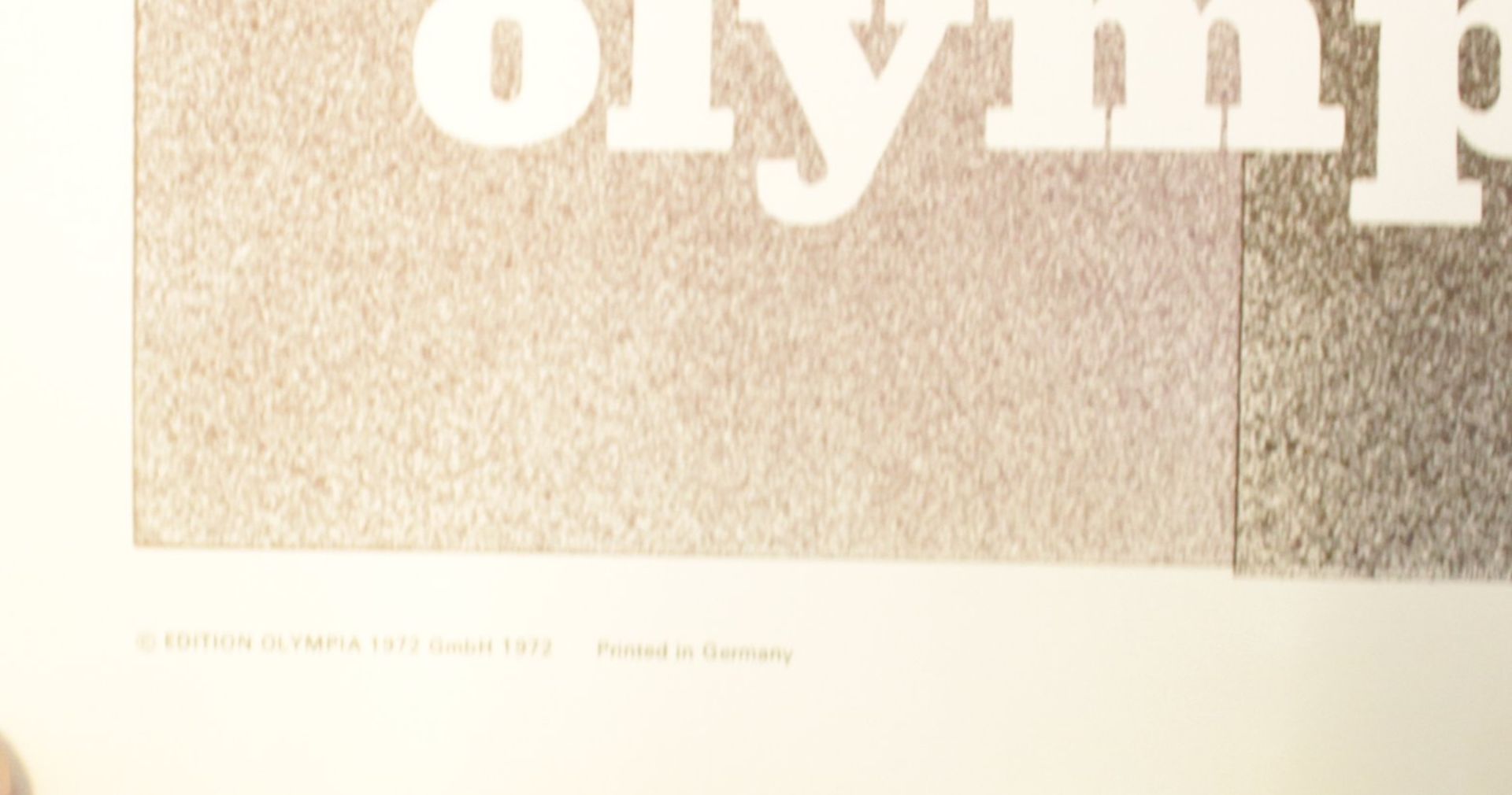 gr. Plakat zur Olympiade 1972, ungerahmt, ca. BG 84 x 59,5cm - Image 3 of 4