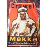 gr. Crüwel-Plakat, Mekka, ungerahmt, BG 84 x 59cm.