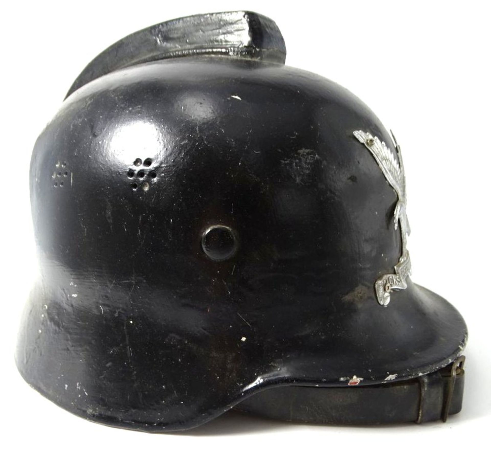 Stahlhelm, Adler und Text "Falcks Redning Korps" dänische Sicherheits-und Rettungsgemeinschaft (sei - Bild 4 aus 5