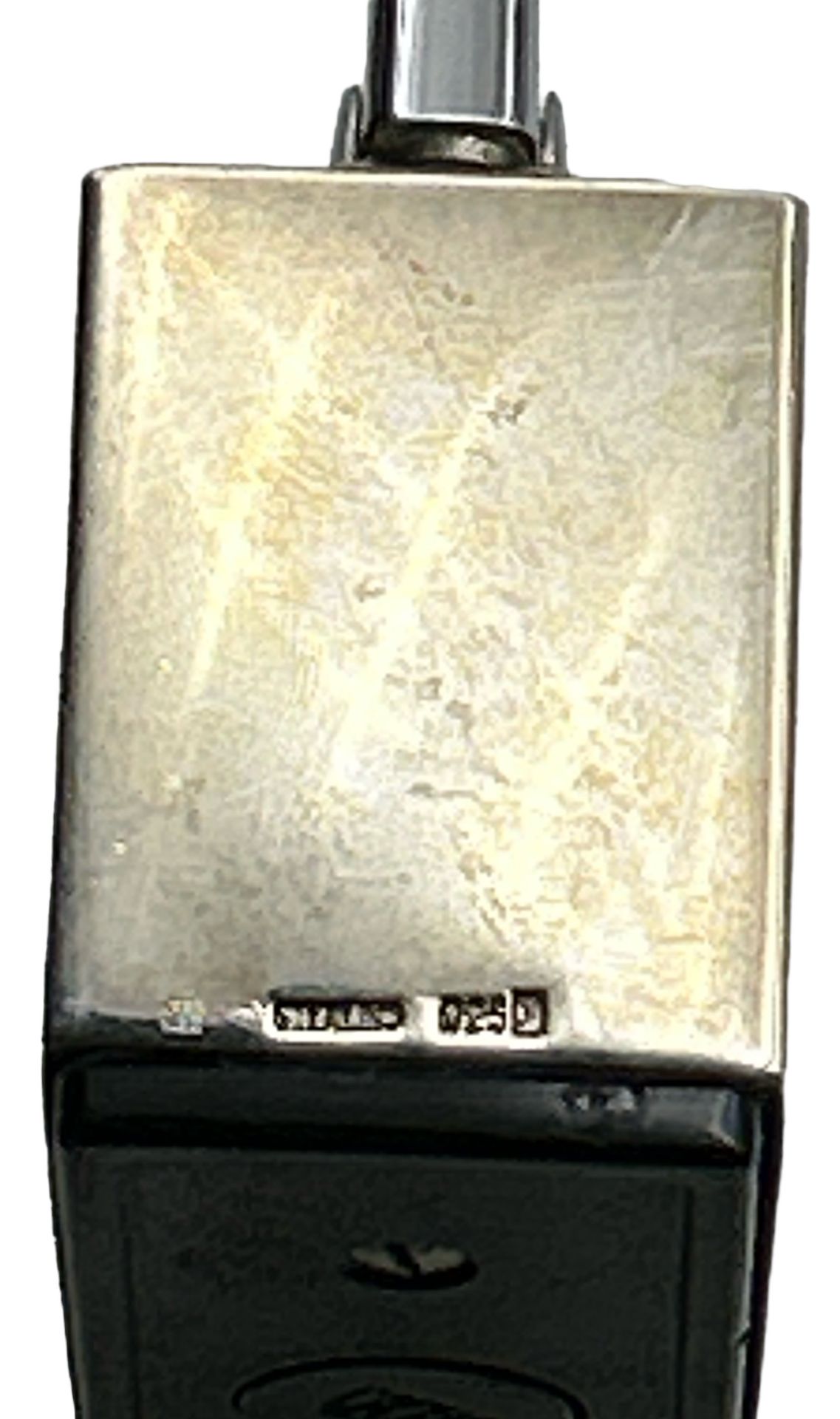 Tischfeuerzeug KW ( Karl Wieden ) -mit massiven Silbermantel, S-925-, funktionstüchtig, 275 gr. - Image 3 of 3