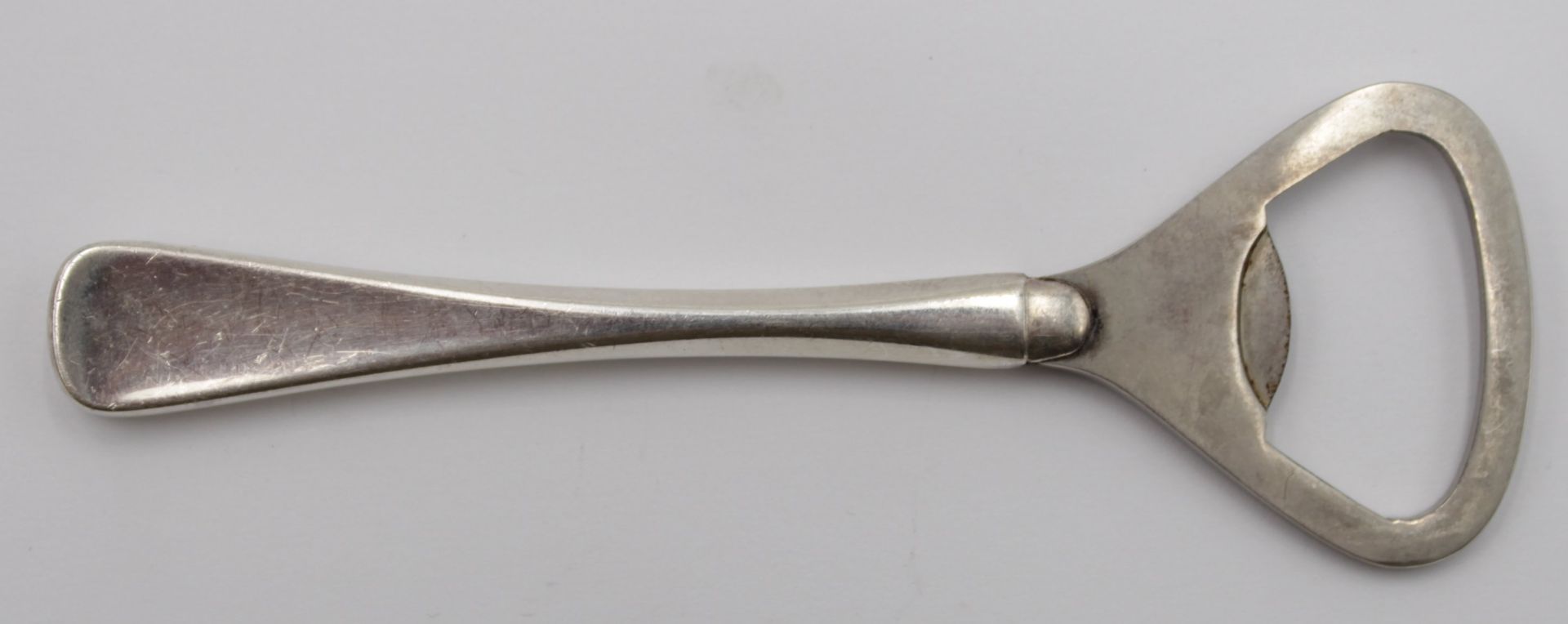 Flaschenöffner, 830er Silbergriff, älter, L-11cm.