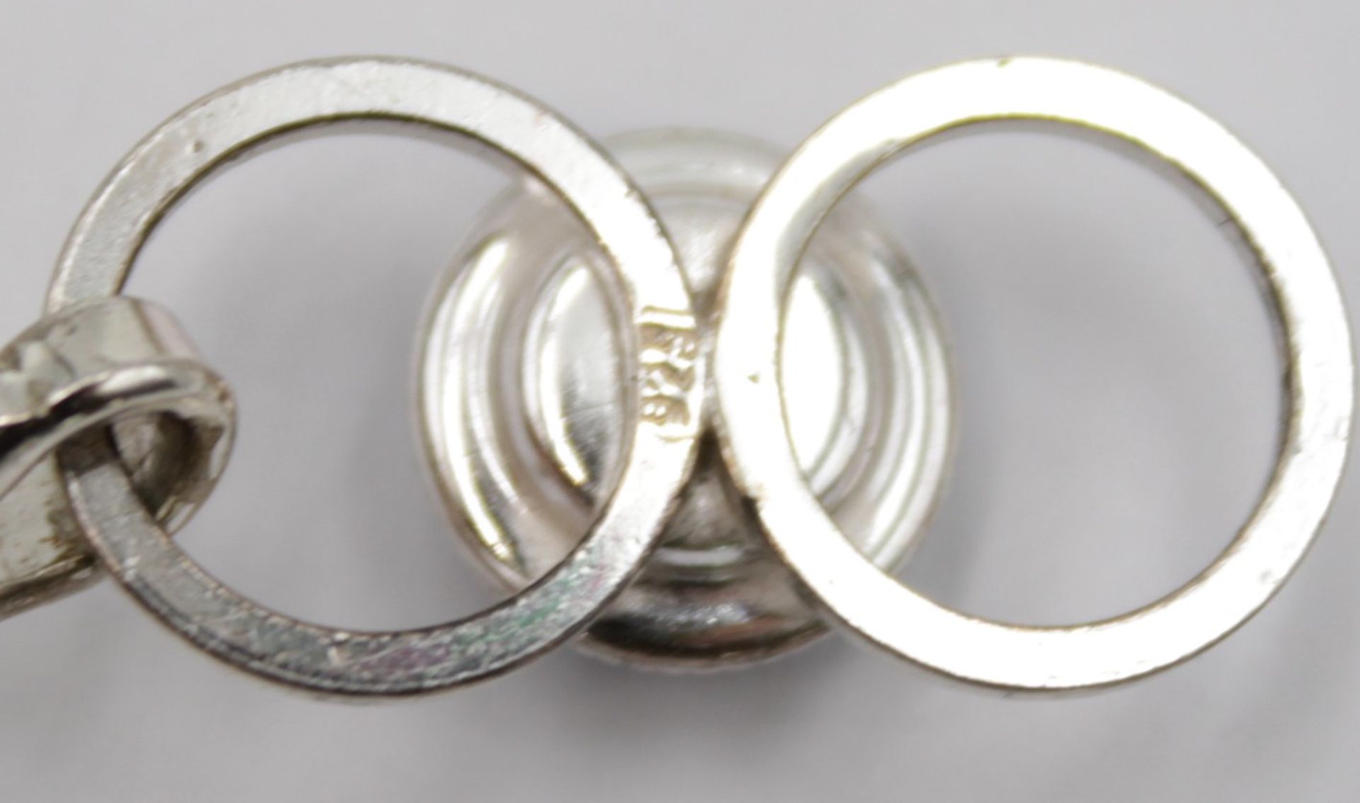 Armspange in 925er Silber mit Opal, ca. D-5,5cm, 7,4gr. - Image 4 of 4