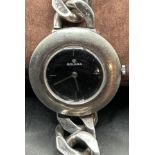 mechan Damenuhr "Golana" Silbergehäuse-925-, massives Silberarmband-925-, 97,5 gr. , Werk läuft